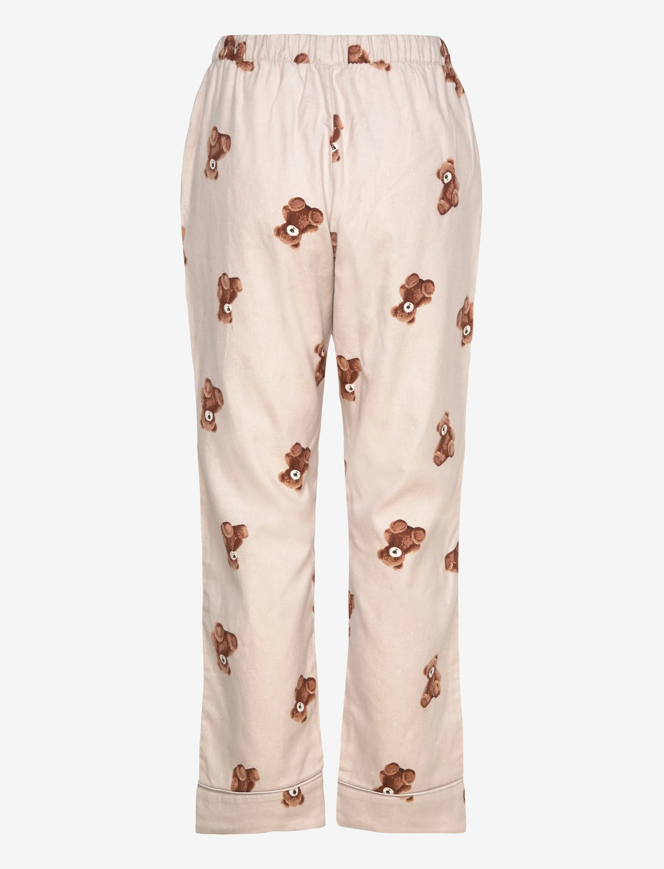 Hunkemöller - PANT FLANNEL STRAIGHT BEAR - gray morn - 2