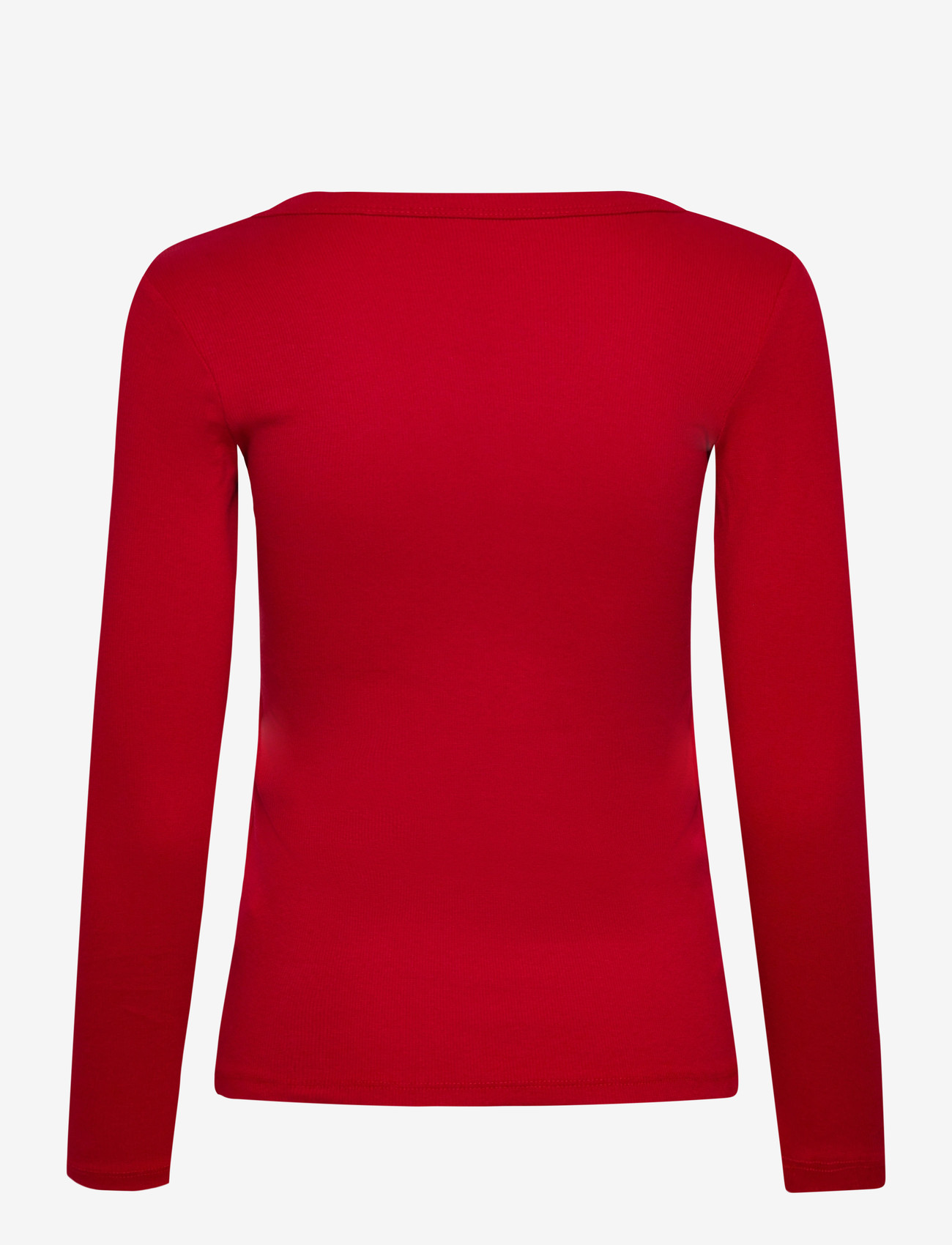 Hunkemöller - TOP LS CREW RIB COTTON - weihnachts-pyjamas - savvy red - 2