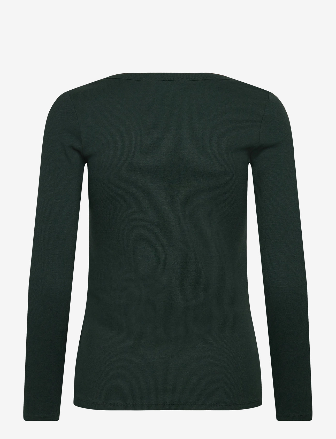 Hunkemöller - TOP LS CREW RIB COTTON - green gables - 2