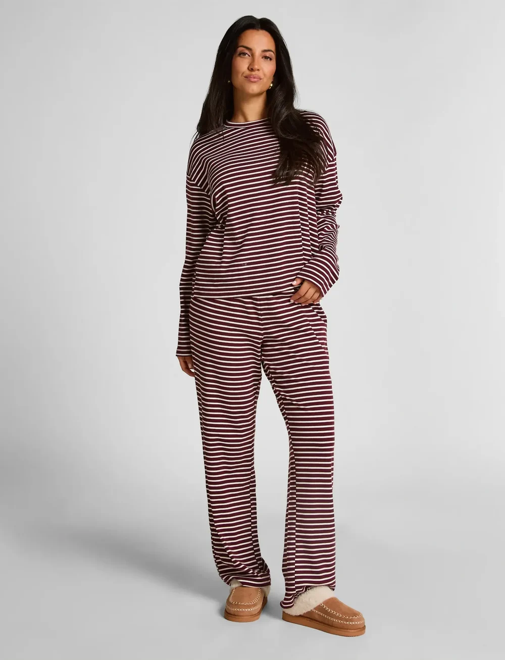 Hunkemöller - Pyjamaset Cotton Jersey - pyjamas - windsor wine - 0