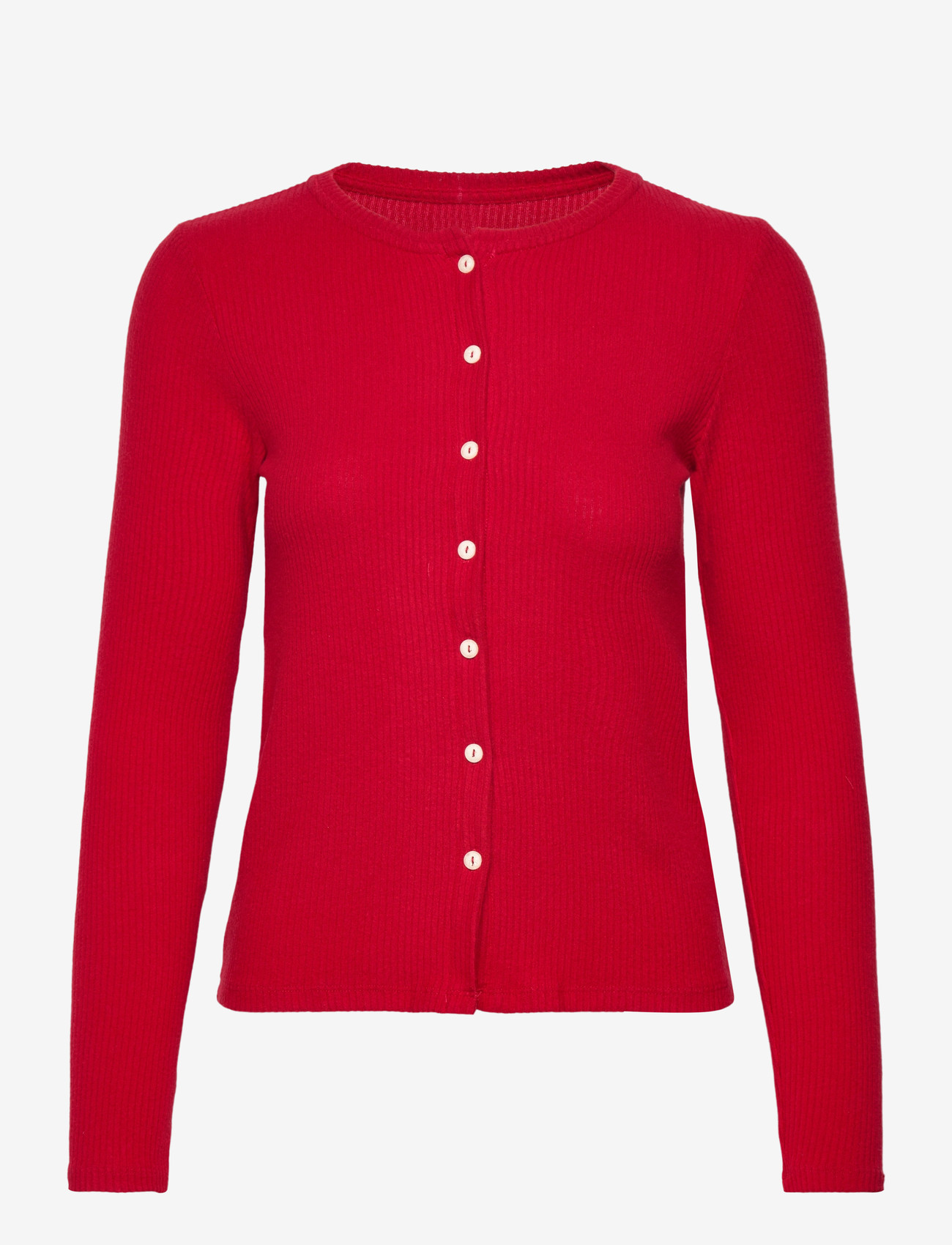 Hunkemöller - Cardigan Brushed Jersey - jõulupidžaamad - savvy red - 1