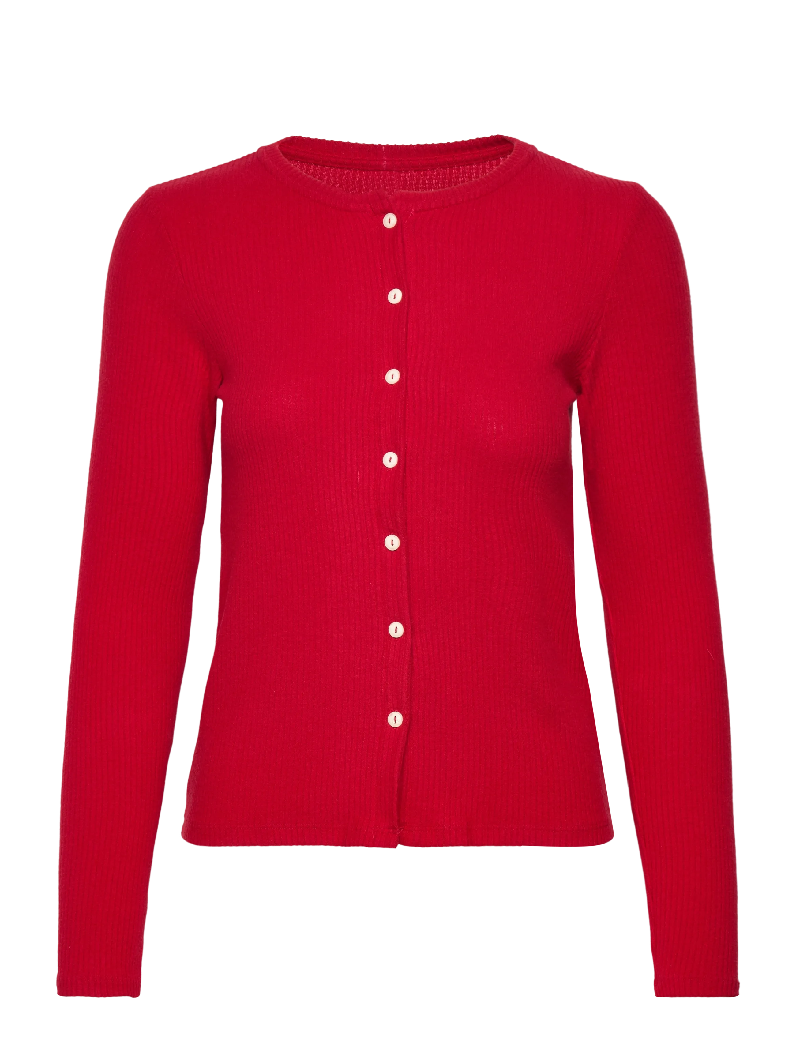 Hunkemöller Cardigan Brushed Jersey - Toppar - SAVVY RED / red