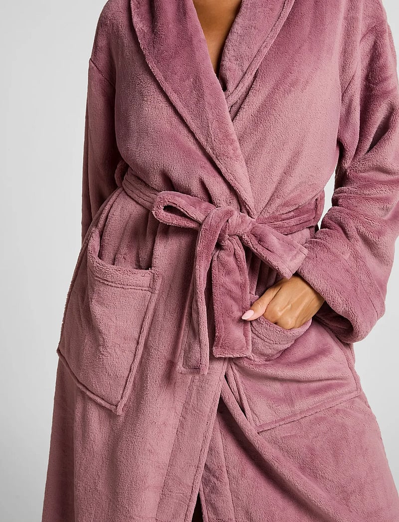 Hunkemöller - Soft Fleece Bathrobe - bademäntel - hkm purple - 3