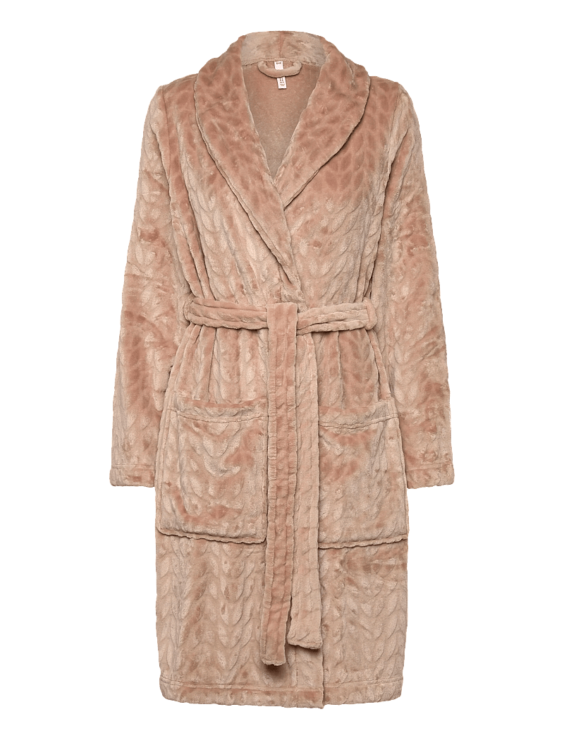 Hunkemöller - Robe Short Flannel - bademäntel - hkm tan - 1