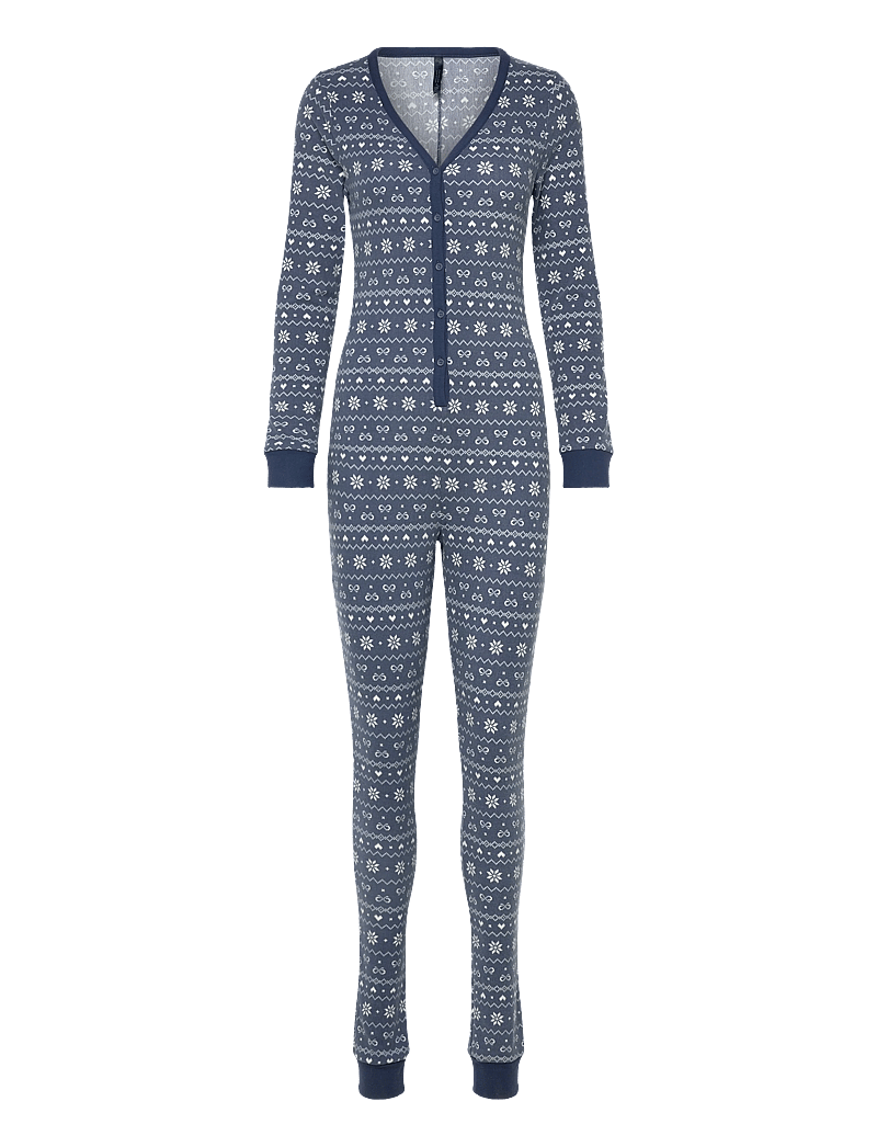 Hunkemöller - Onesie Jersey Fairisle - pyjamas - vintage indigo - 1