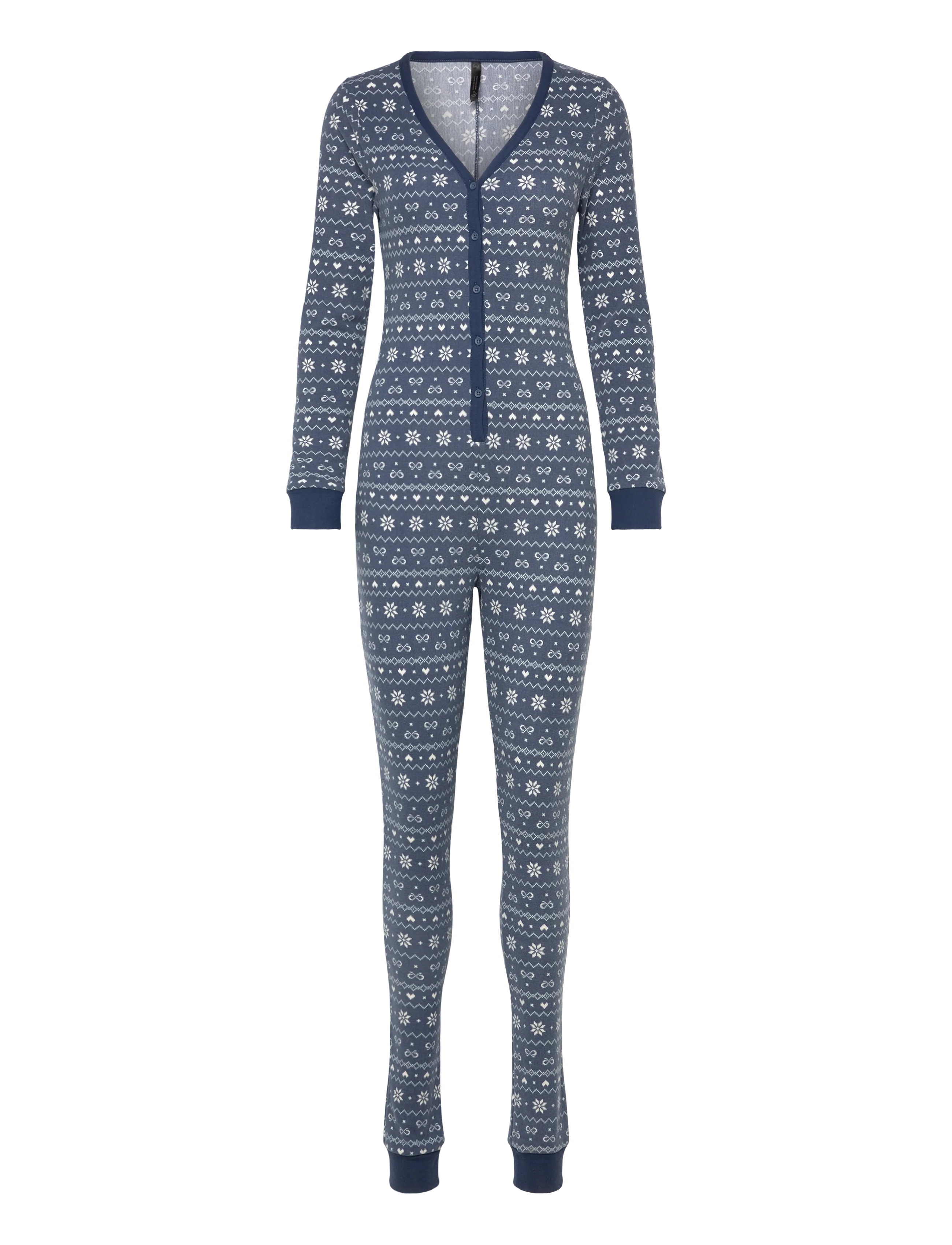 Hunkemöller - Onesie Jersey Fairisle - vintage indigo - 1