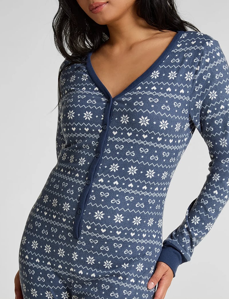 Hunkemöller - Onesie Jersey Fairisle - pyjamas - vintage indigo - 3