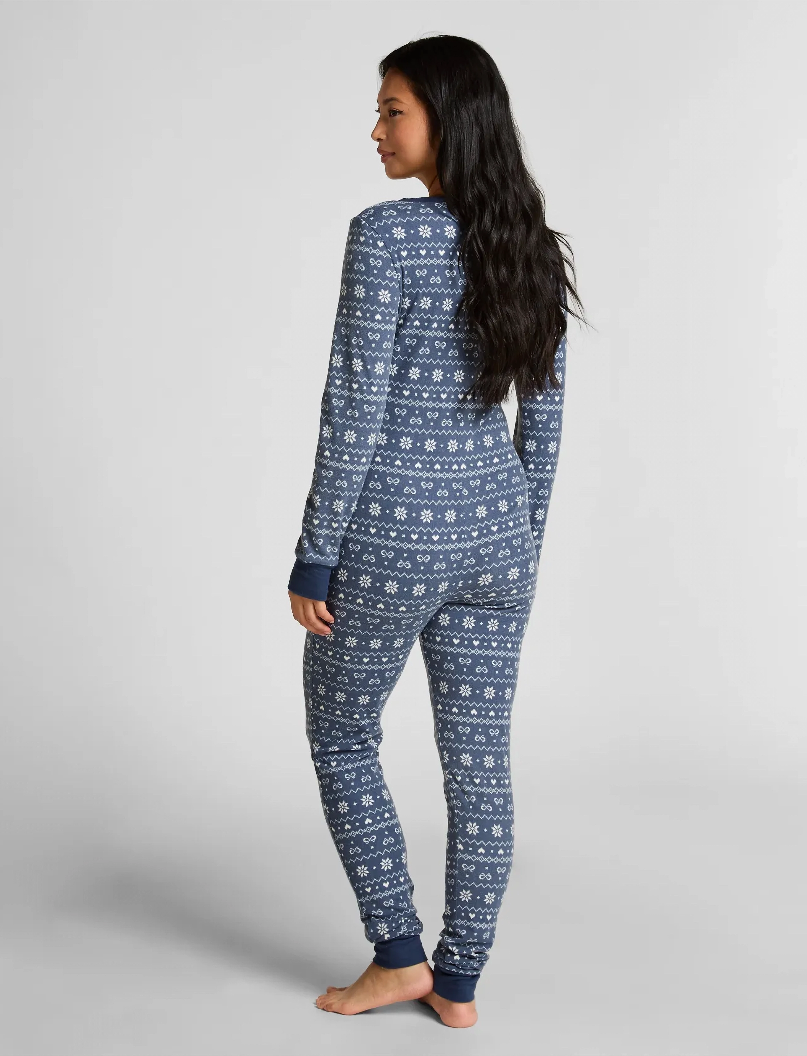 Hunkemöller - Onesie Jersey Fairisle - vintage indigo - 4