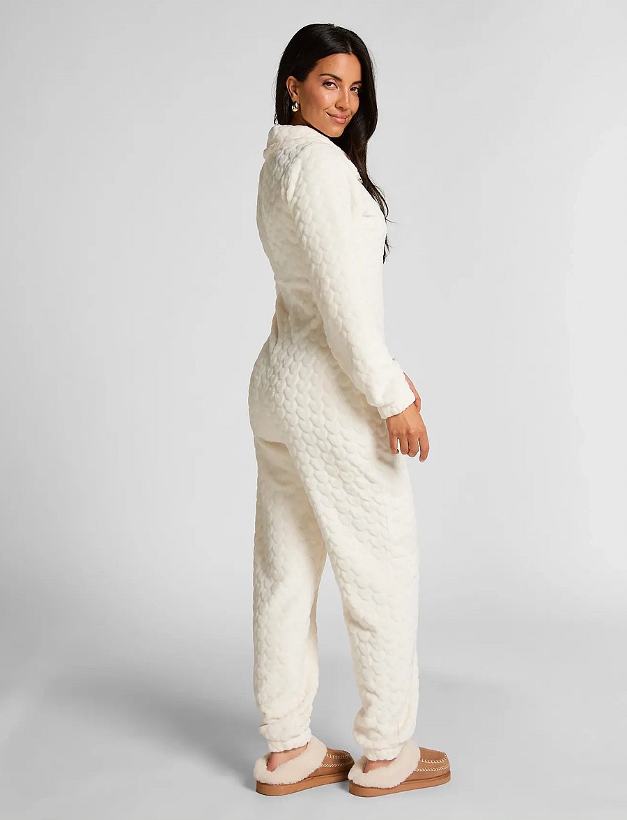 Hunkemöller - Onesie Cable Zip Up - pyjamas - gardenia - 5
