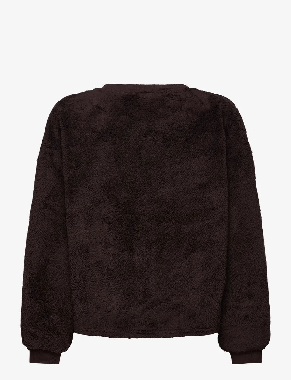 Hunkemöller - Longsleeved Top Fluffy Fleece - dressipluusid - cocoa brown - 2