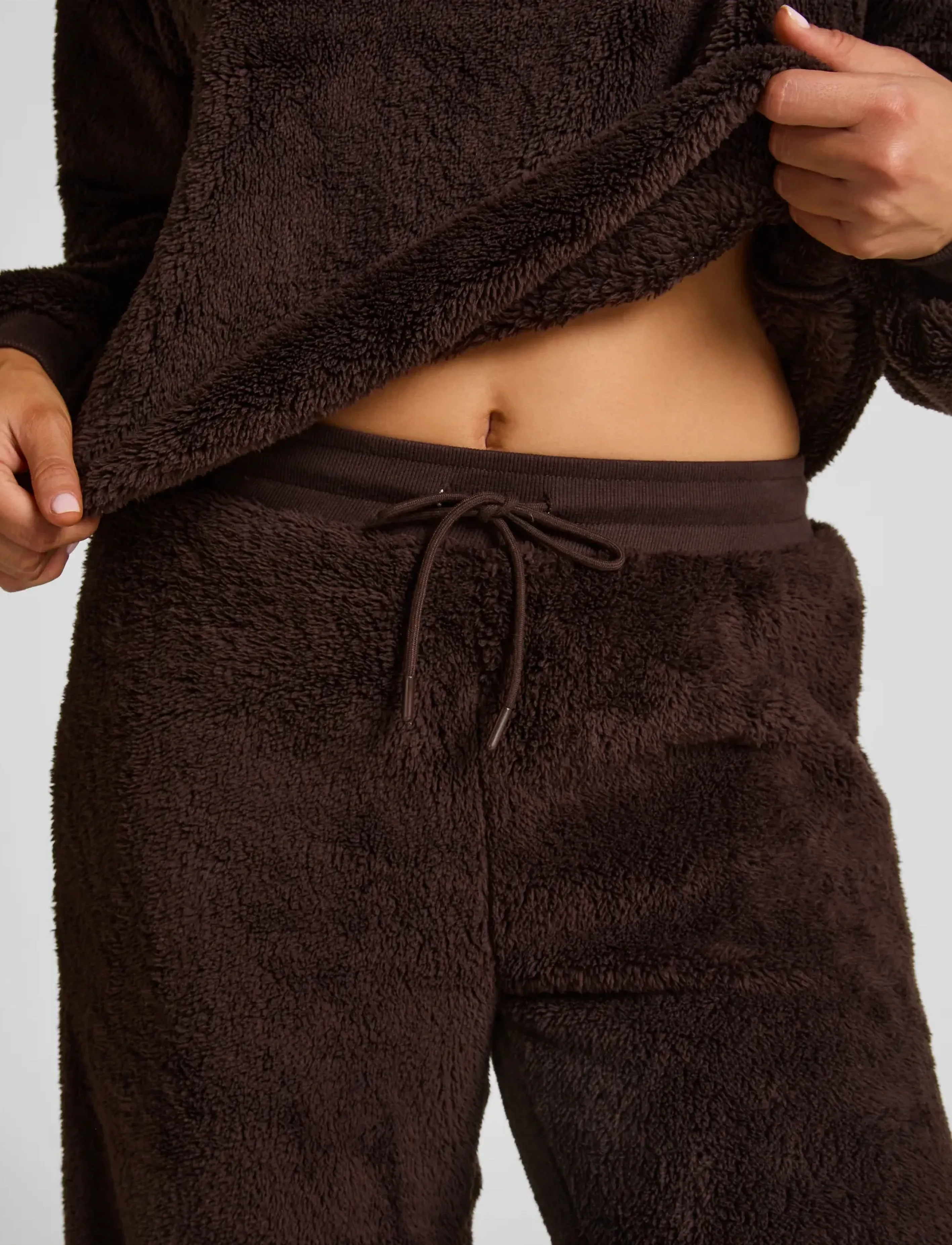 Hunkemöller - Pant Fluffy Fleece - pyjamahosen - cocoa brown - 3