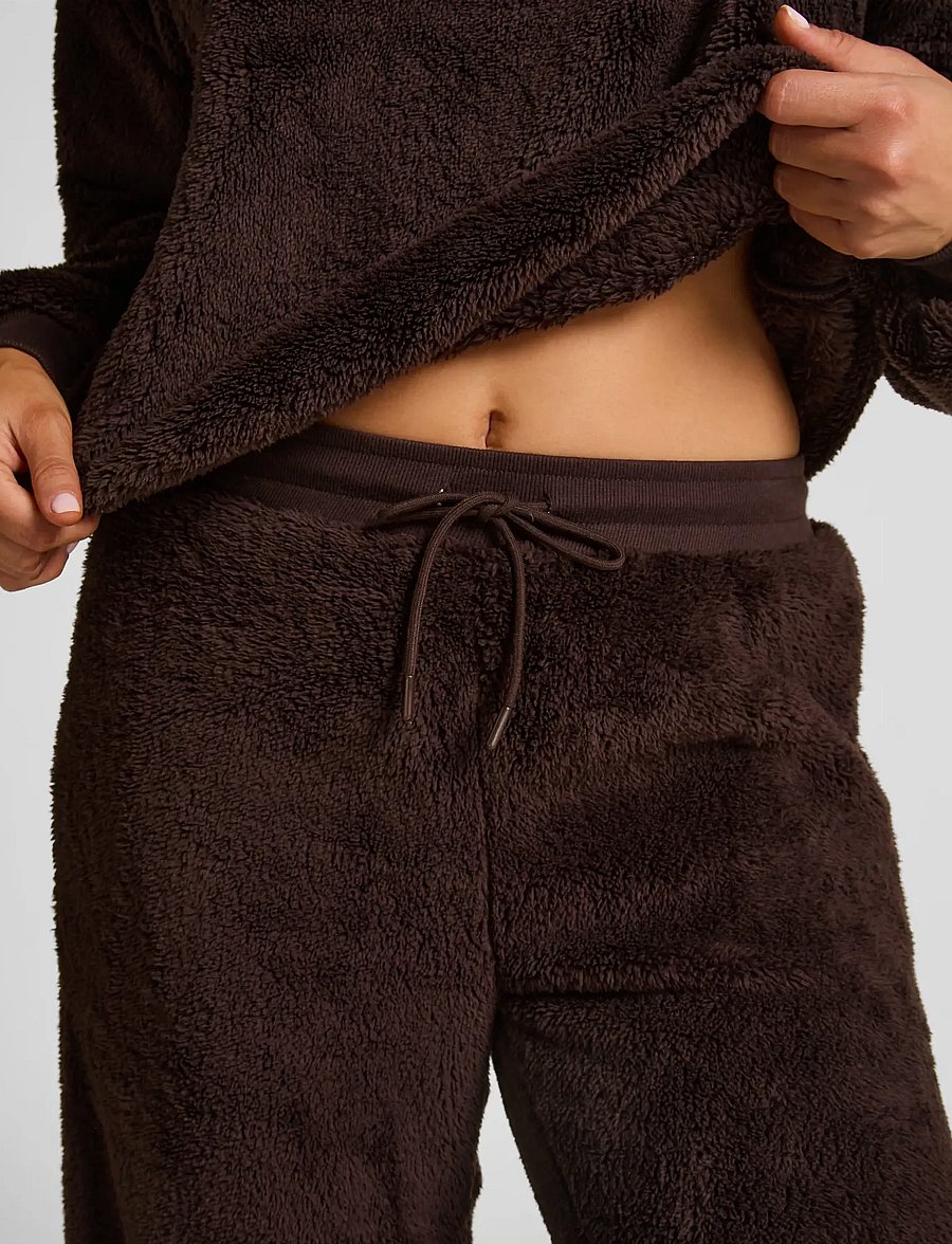 Hunkemöller - Pant Fluffy Fleece - pyjamahosen - cocoa brown - 3