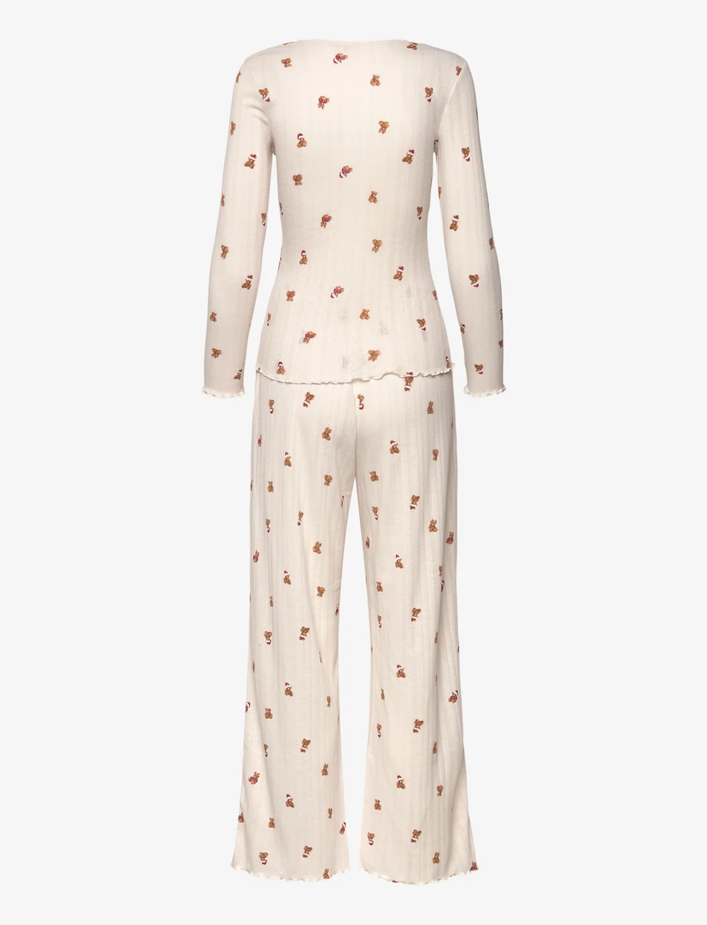 Hunkemöller - PJ LS POINTELLE BEAR - pyjamas - gardenia - 2