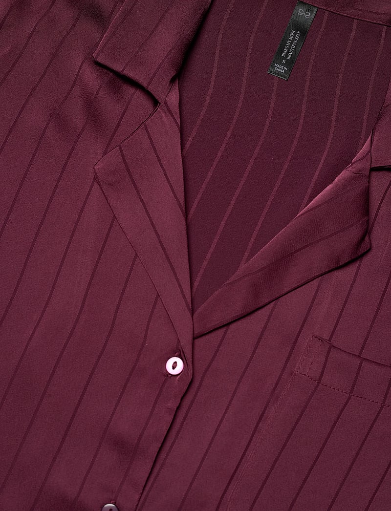 Hunkemöller - PJ LS SATIN PINSTRIPE - weihnachts-pyjamas - fig - 4