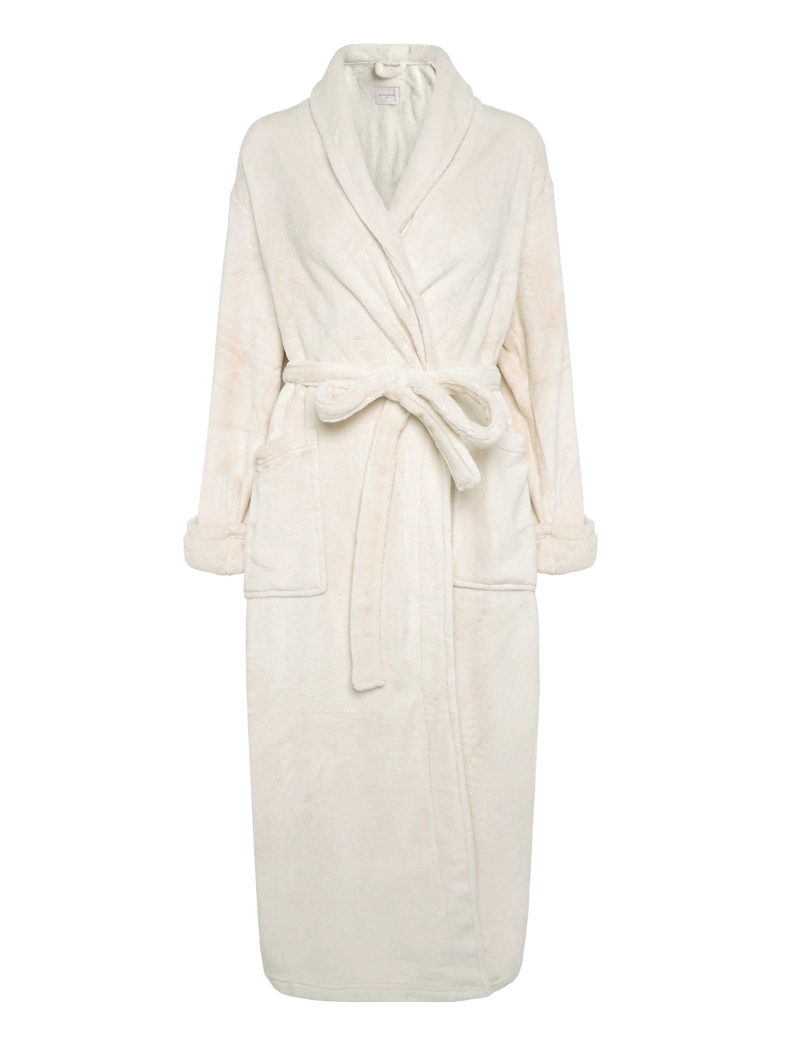 Hunkemöller ROBE LONG SOFT FLEECE - Nachtwäsche - WHITECAP GRAY / grey