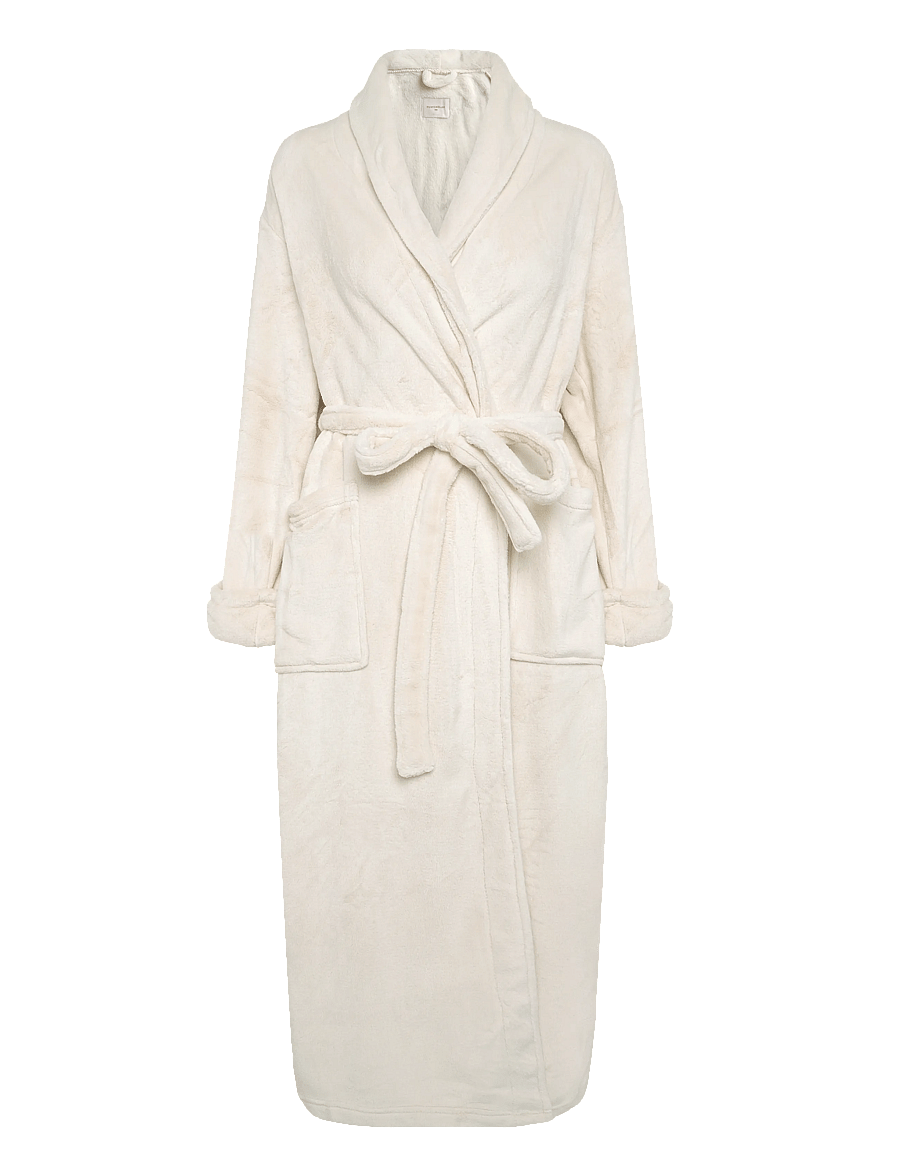 Hunkemöller - ROBE LONG SOFT FLEECE - bademäntel - whitecap gray - 1