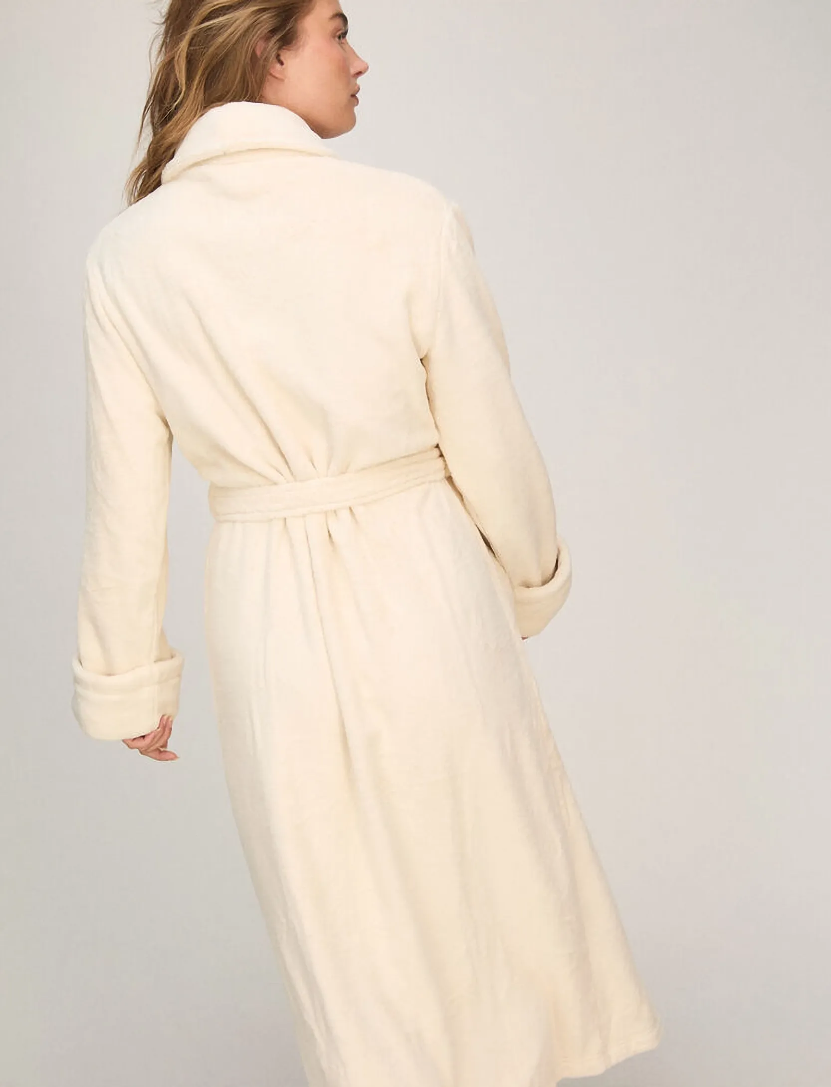 Hunkemöller - ROBE LONG SOFT FLEECE - bademäntel - whitecap gray - 4