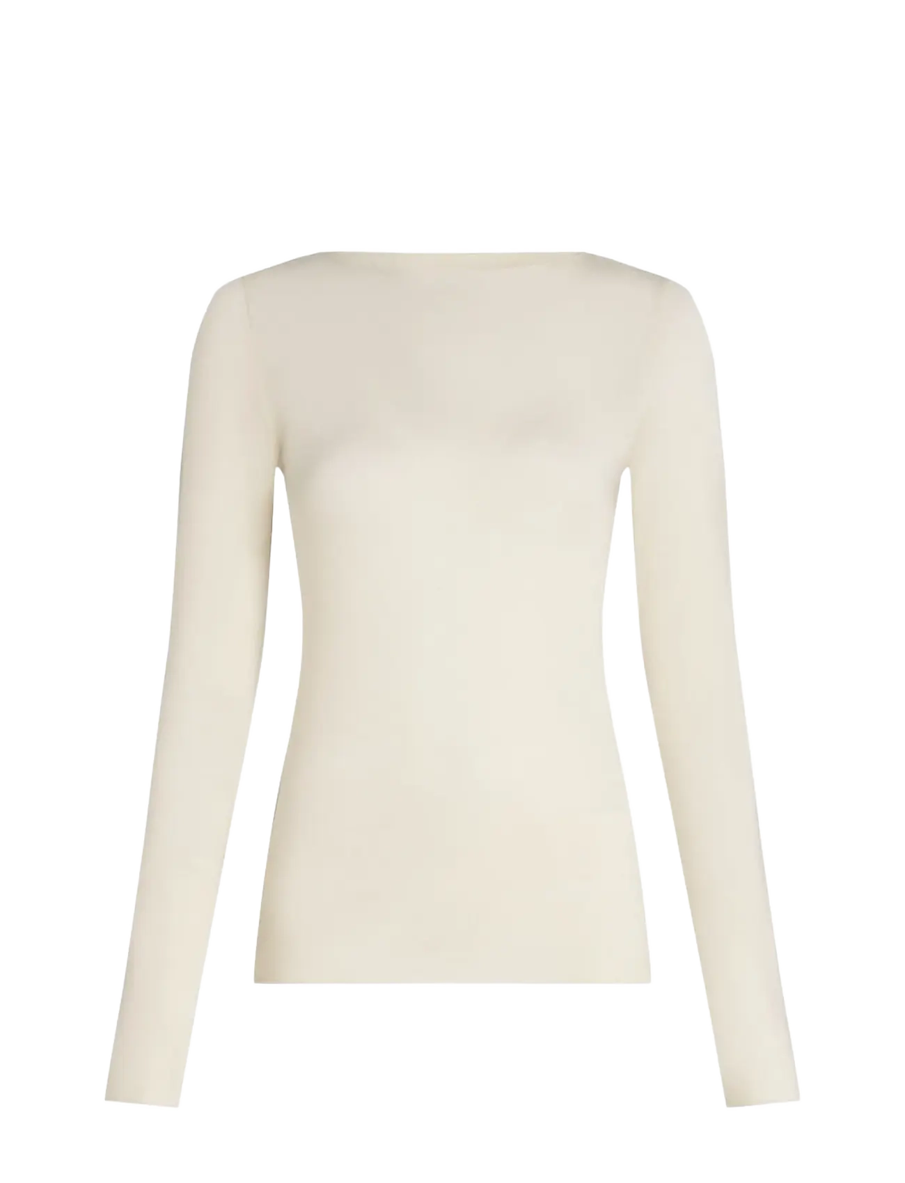 Hunkemöller Top LS Boatneck Intimates - Vardagsstil - WHITECAP GRAY / cream
