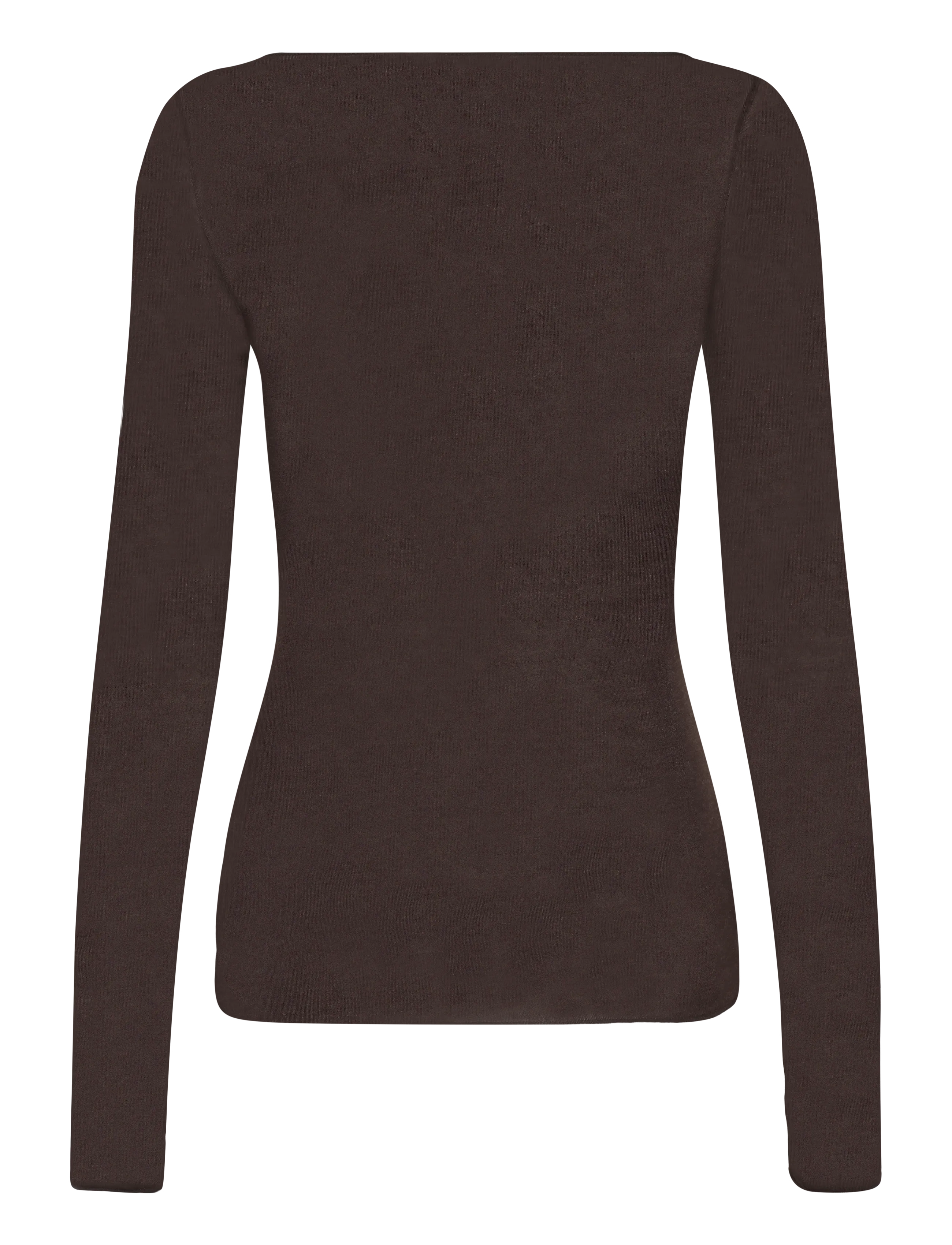 Hunkemöller - Top LS Boatneck Intimates - kaschmir - coffee bean - 2