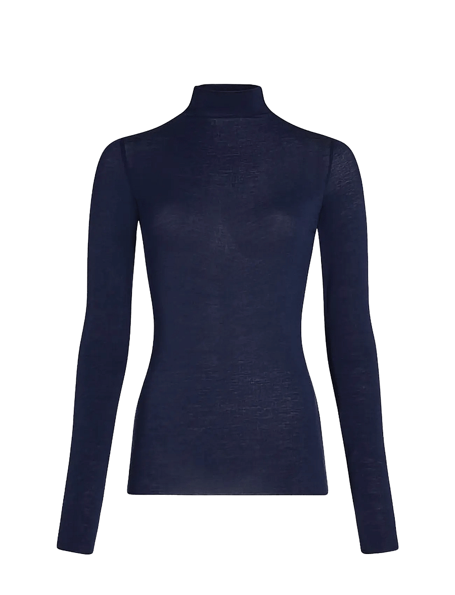 Hunkemöller - Top Ls Turtleneck Intimates - kashmir - peacoat - 1