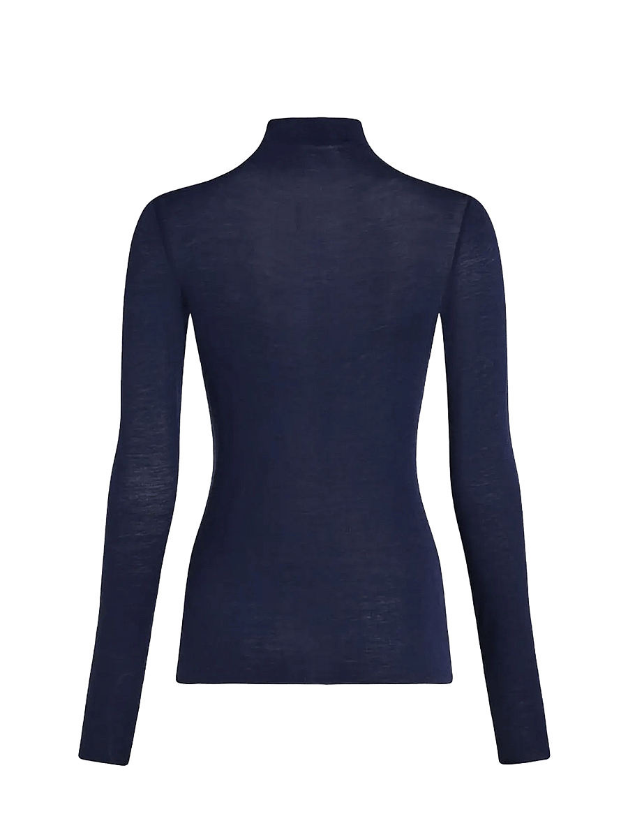 Hunkemöller - Top Ls Turtleneck Intimates - kashmir - peacoat - 2