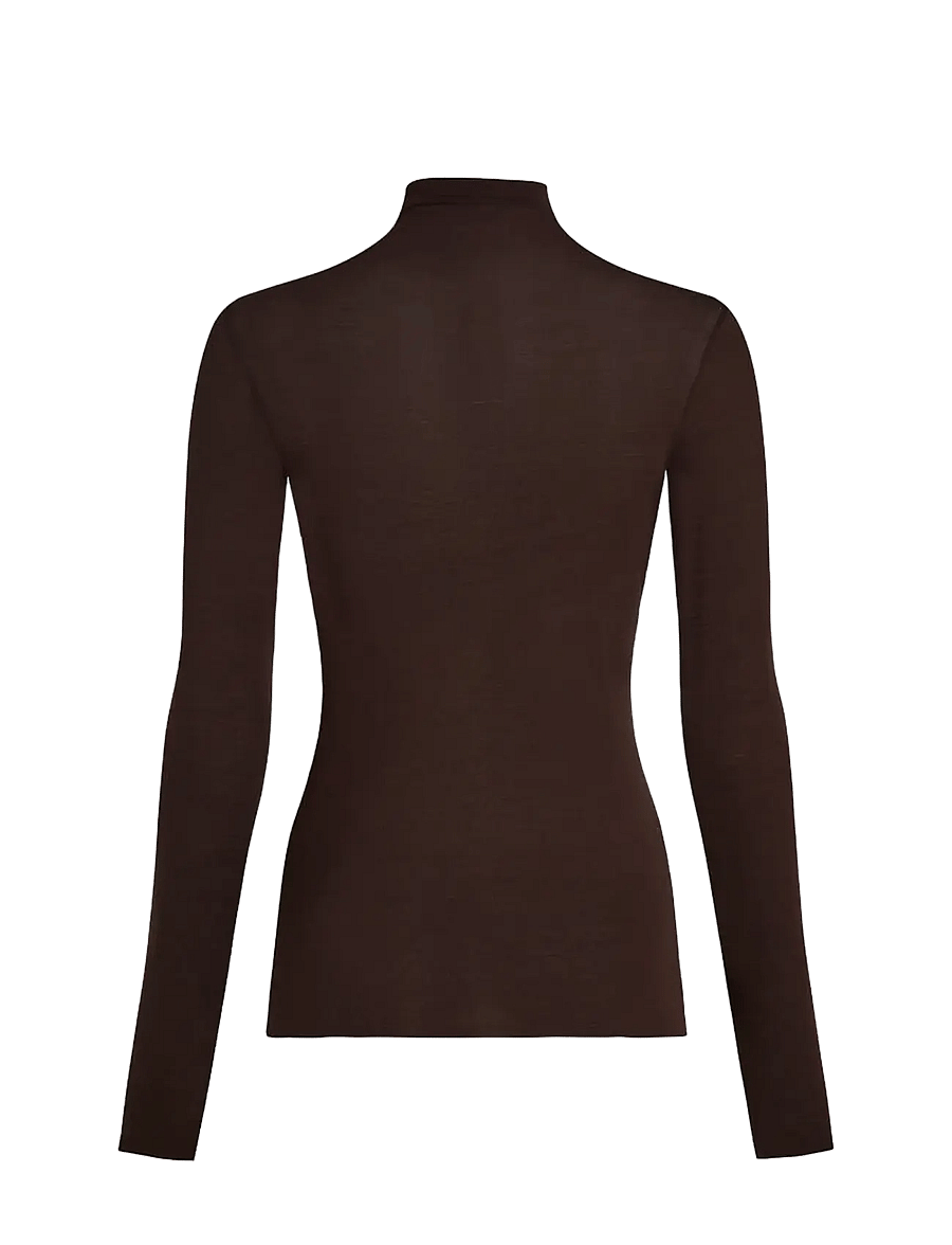 Hunkemöller - Top Ls Turtleneck Intimates - kashmir - coffee bean - 2