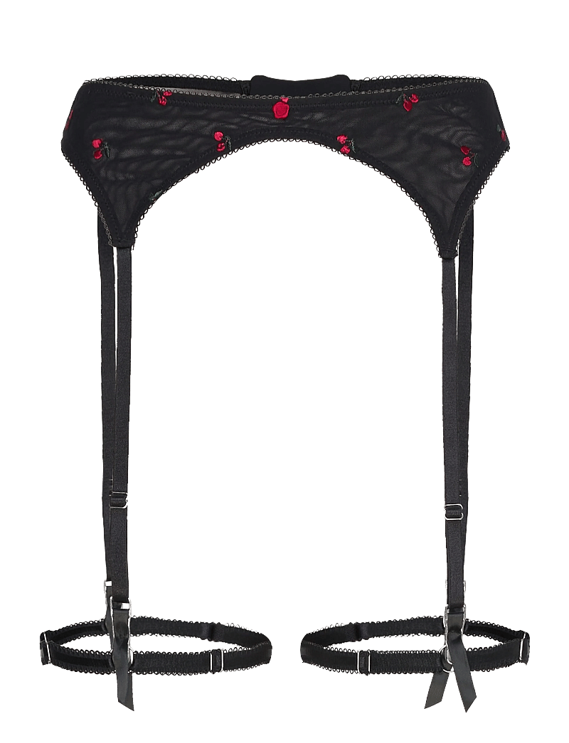 Hunkemöller - Chelsey Suspender - strumpebandshållare - caviar - 0