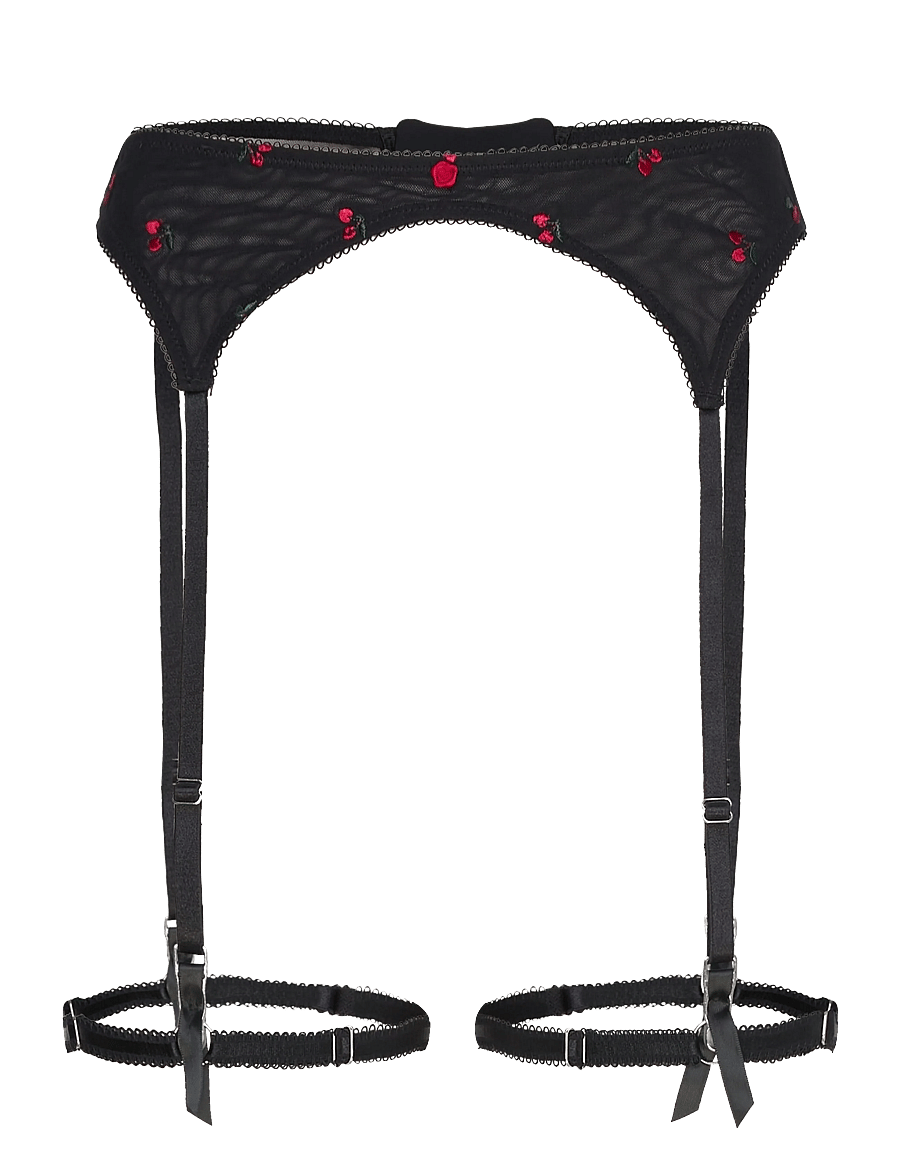 Hunkemöller - Chelsey Suspender - strumpebandshållare - caviar - 1