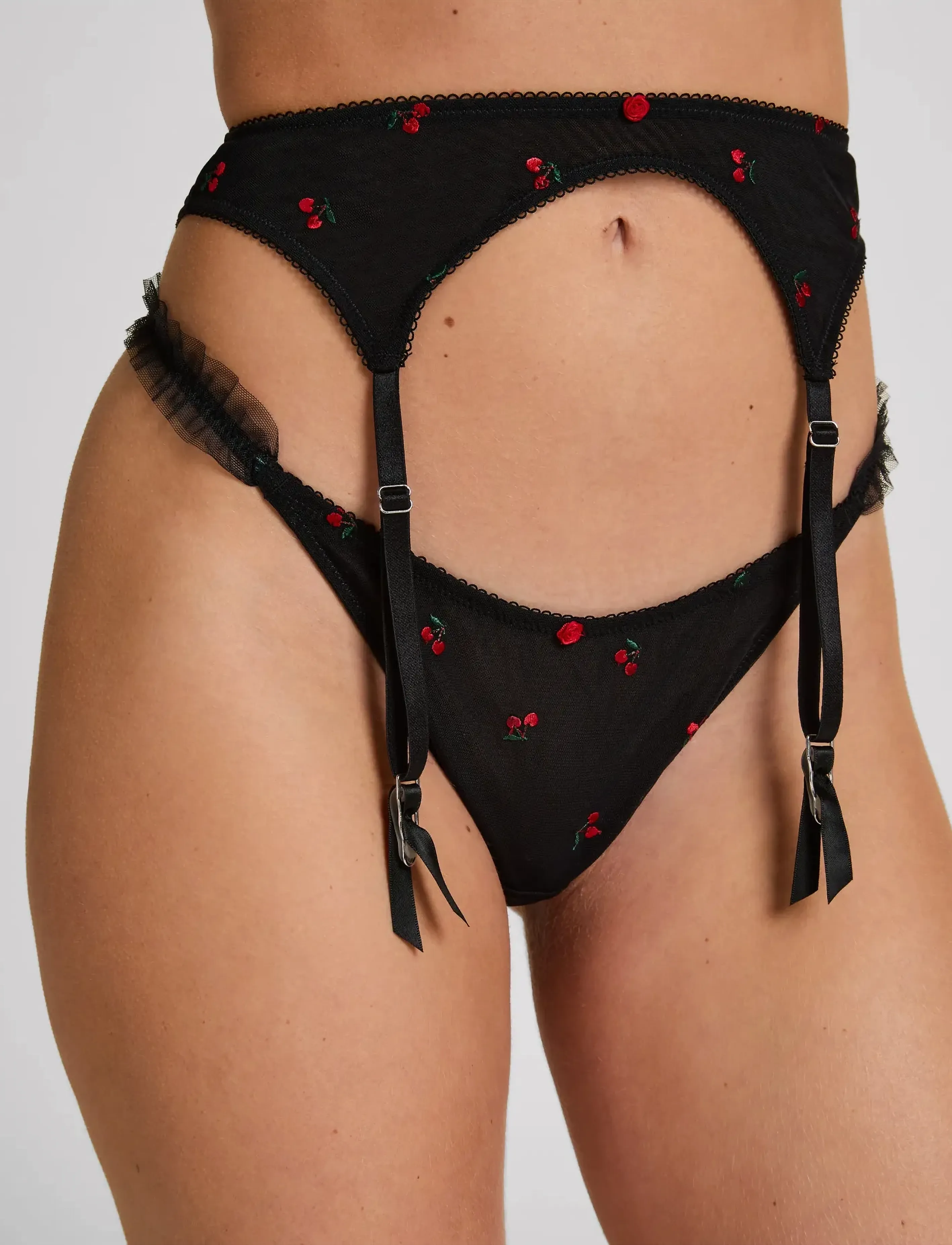 Hunkemöller - Chelsey Suspender - garter belts - caviar - 4