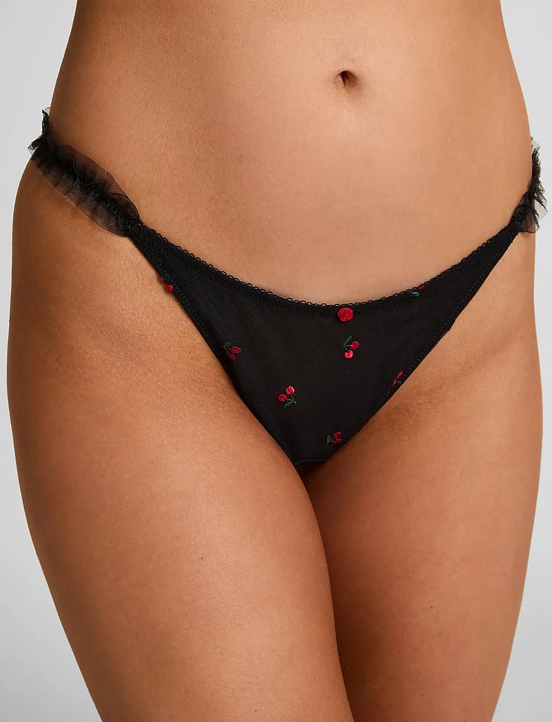 Hunkemöller - Chelsey Hl String T - stringtrosor - caviar - 4