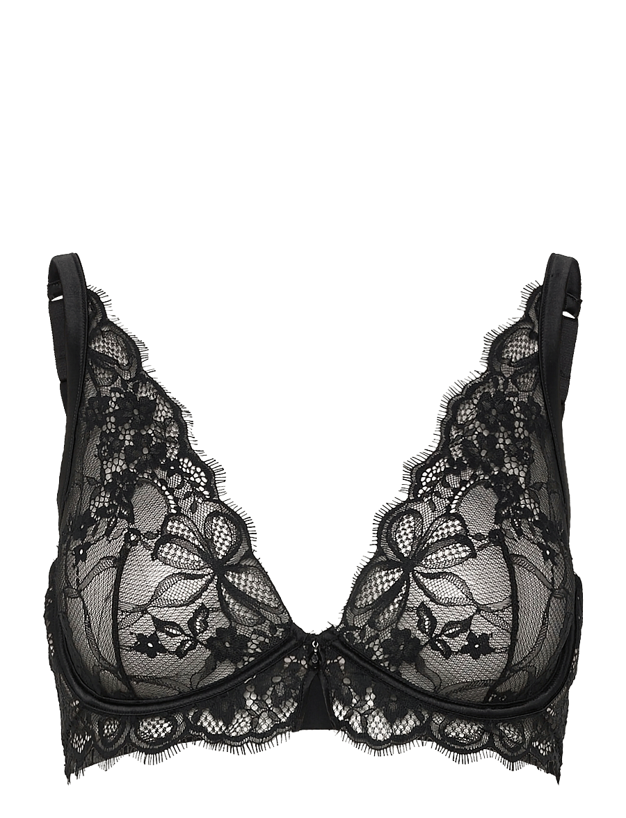 Hunkemöller - Prina Up - plunge rinnahoidjad - caviar - 1