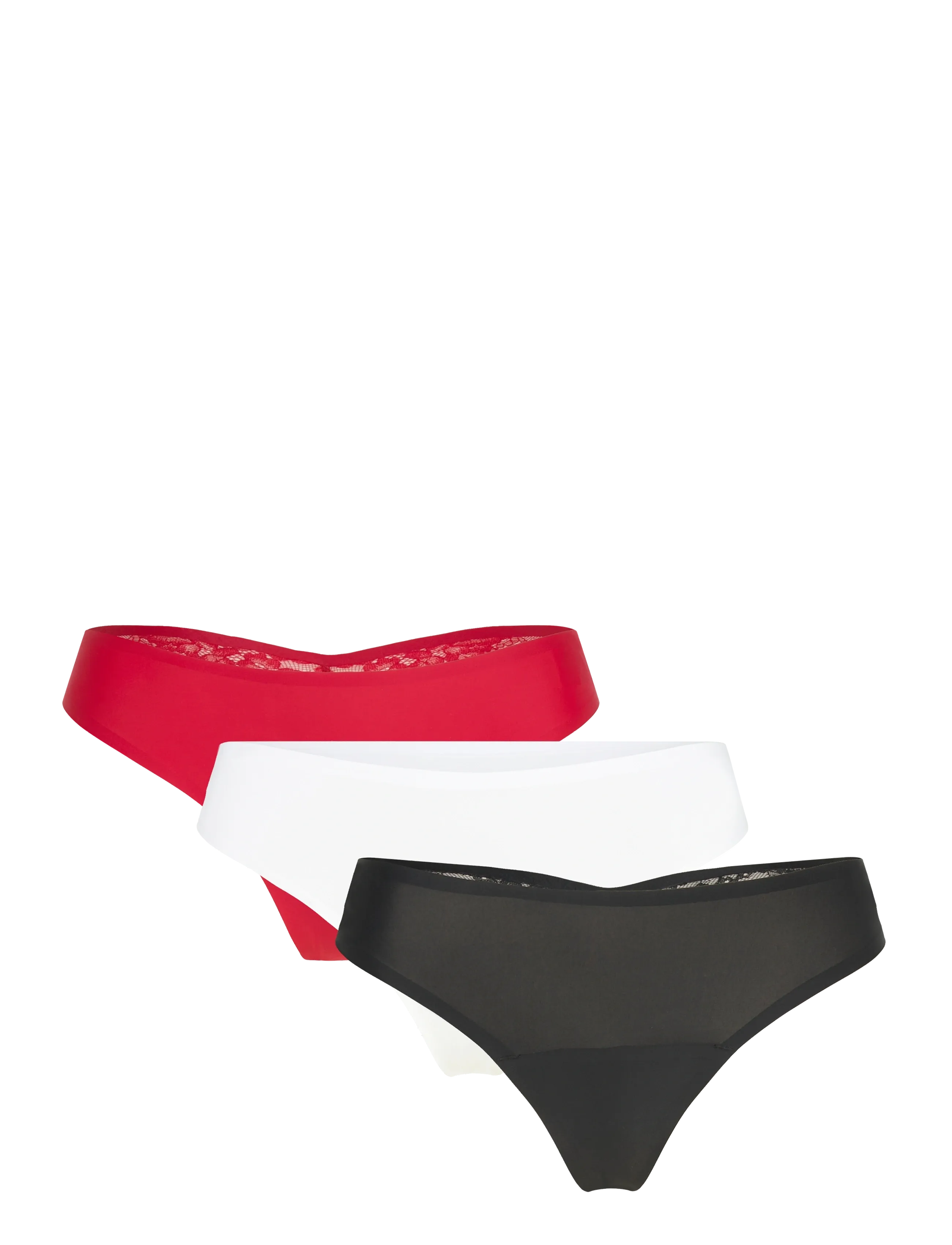 Hunkemöller 3-Pack Invisible String - Unterwäsche - CHILI PEPPER / multi