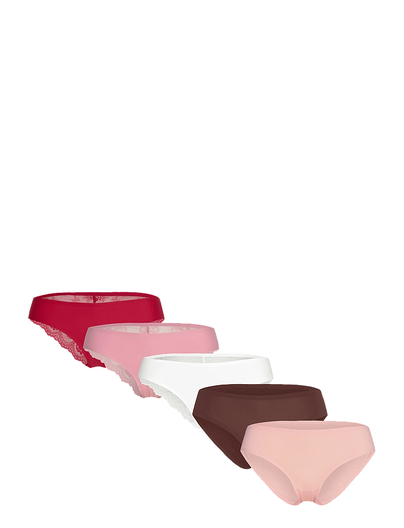 Hunkemöller - 5-Pack Invisible Brasilian - slips - snow white - 0