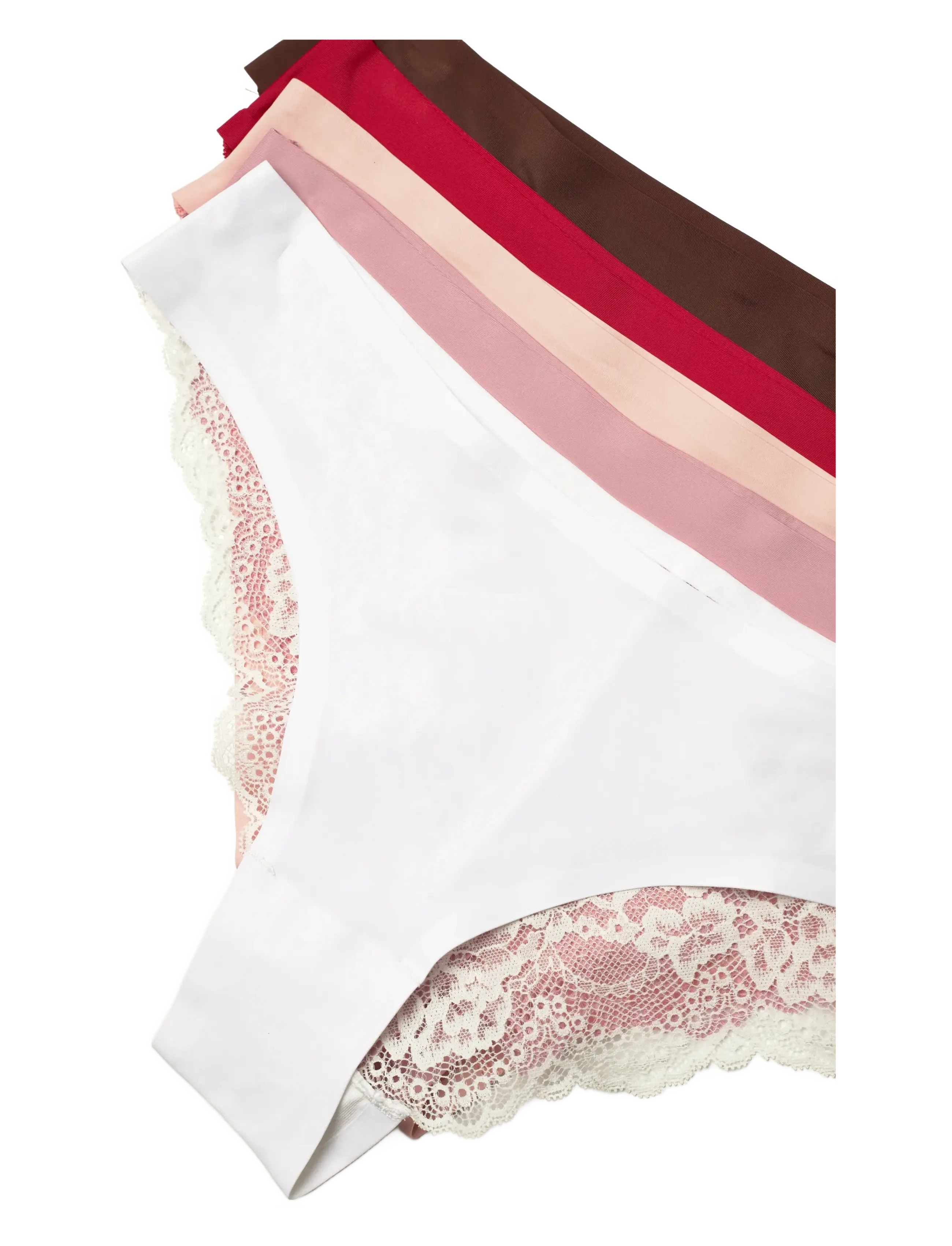 Hunkemöller - 5-Pack Invisible Brasilian - slips - snow white - 1
