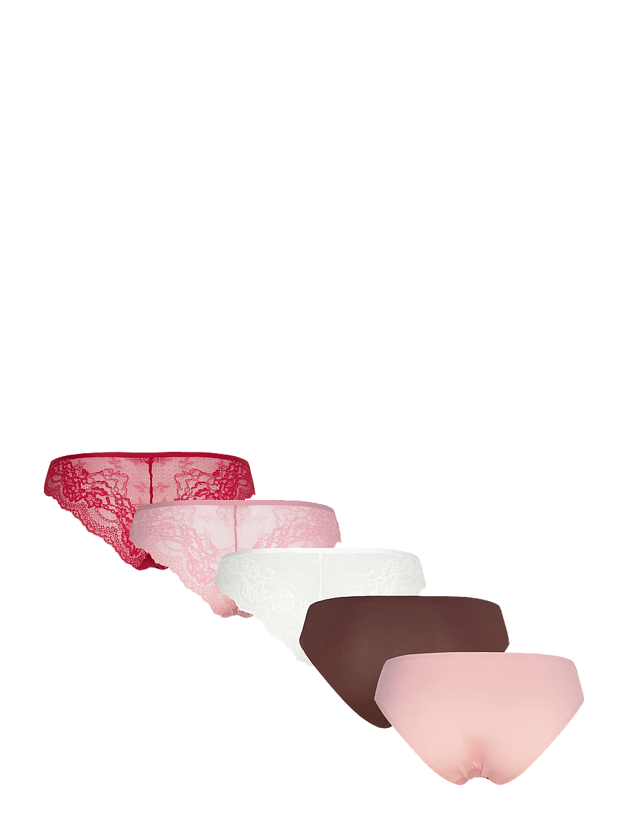 Hunkemöller - 5-Pack Invisible Brasilian - slips - snow white - 2