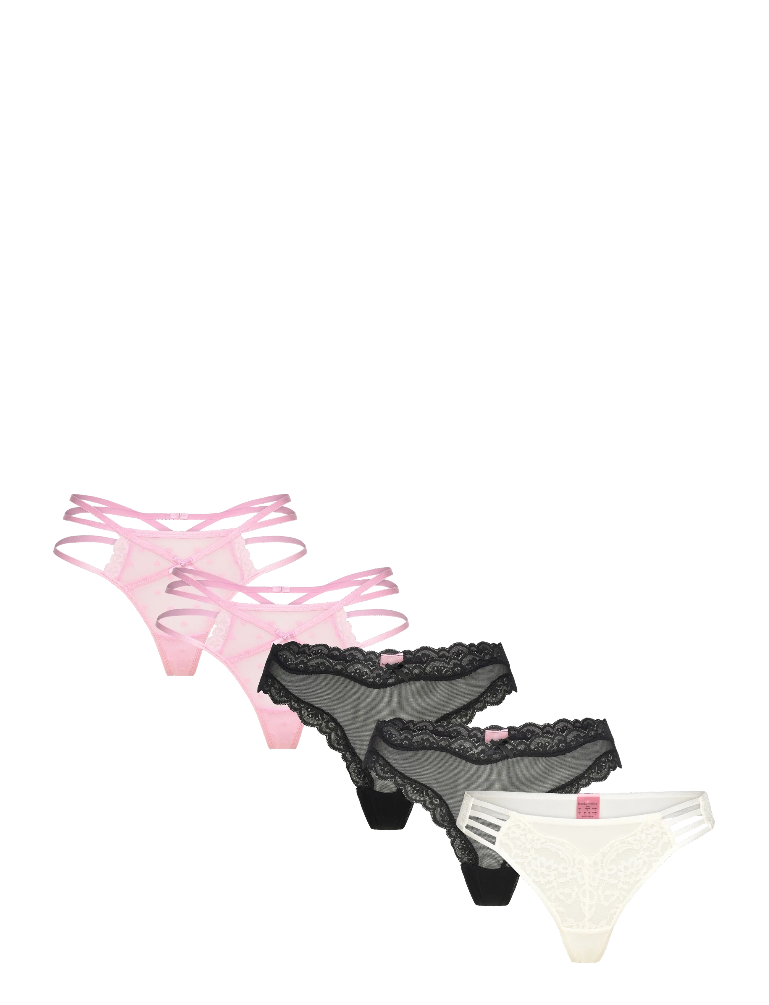 Hunkemöller 5-Pack Fashion - Unterwäsche - SNOW WHITE / multi