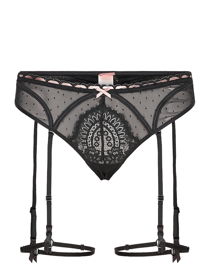 Hunkemöller - Dorothy Sb String - strumpfhalter - caviar - 0