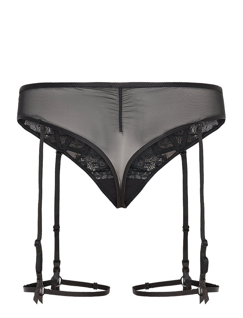 Hunkemöller - Dorothy Sb String - strumpfhalter - caviar - 1