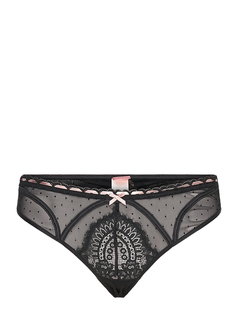 Hunkemöller - Dorothy Sb String - strumpfhalter - caviar - 2