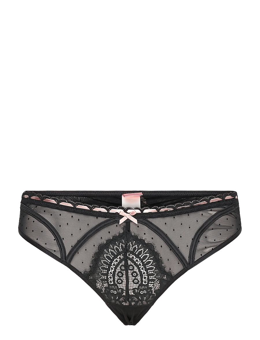 Hunkemöller - Dorothy Sb String - strumpfhalter - caviar - 2