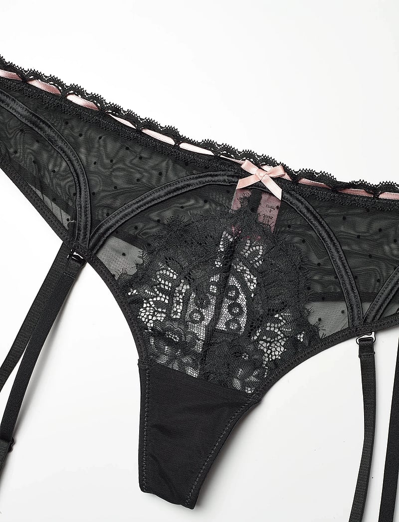 Hunkemöller - Dorothy Sb String - strumpfhalter - caviar - 4