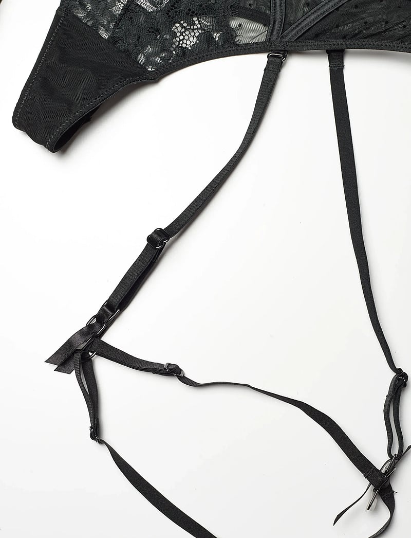 Hunkemöller - Dorothy Sb String - strumpfhalter - caviar - 5
