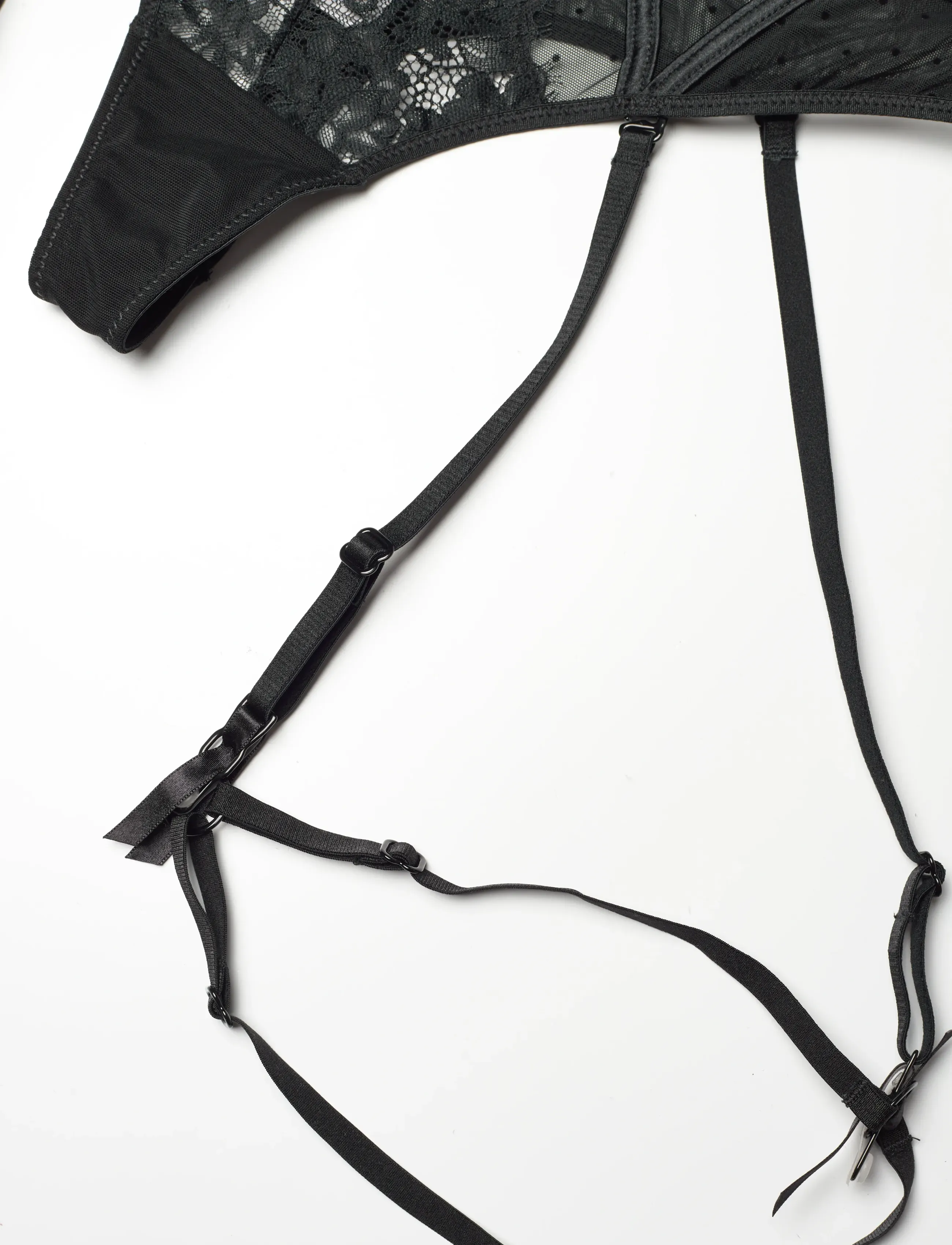 Hunkemöller - Dorothy Sb String - strumpfhalter - caviar - 5