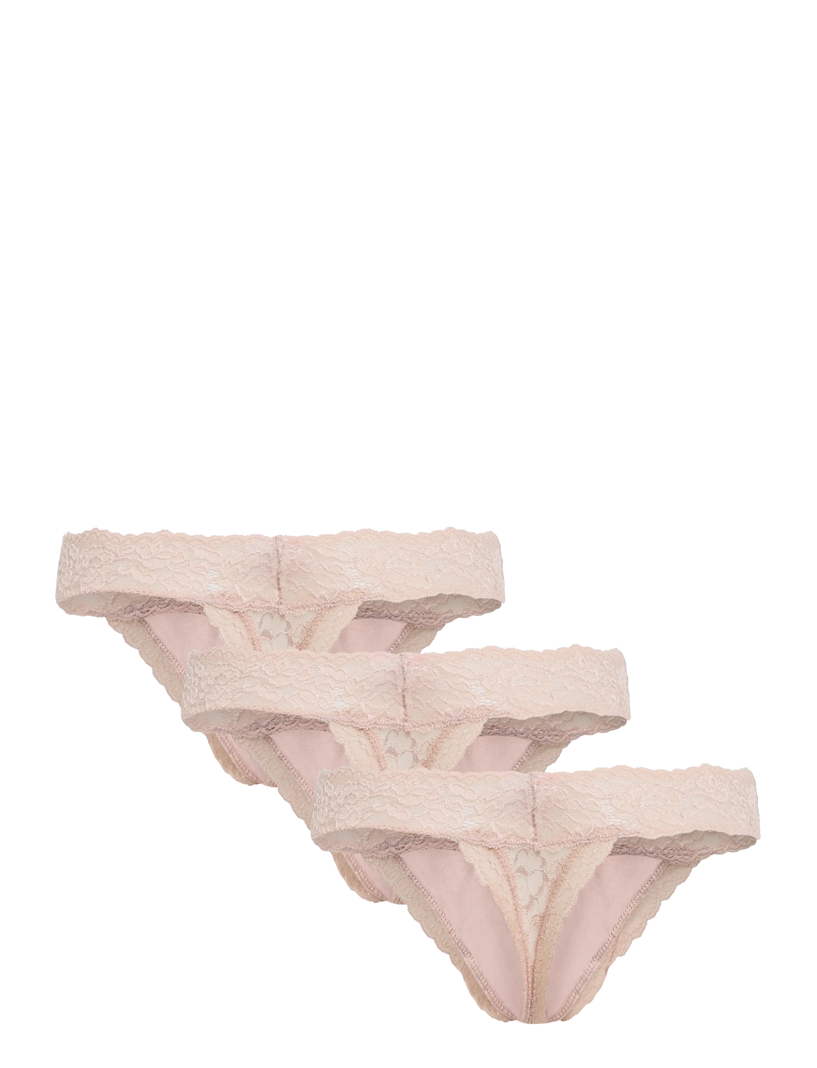 Hunkemöller - 3-Pack Madison Ulv String - stringid - rugby tan - 1