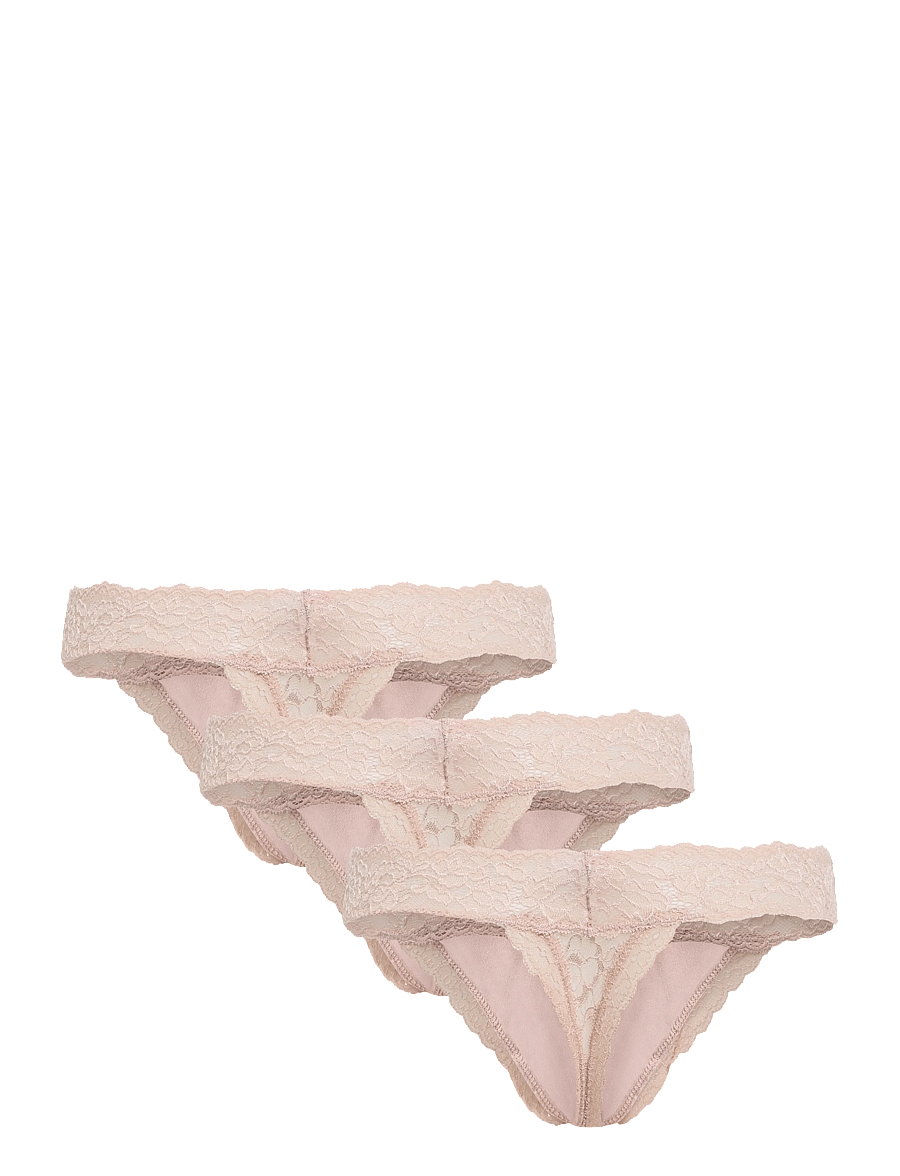 Hunkemöller - 3-Pack Madison Ulv String - stringid - rugby tan - 1