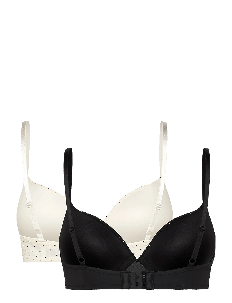 Hunkemöller - P&M Pp 2-Pack - t-särkide rinnahoidjad - caviar - 1