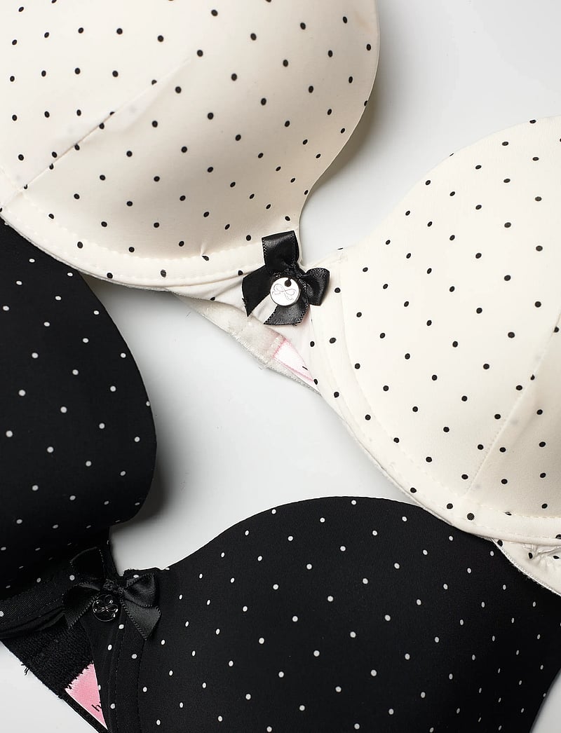 Hunkemöller - P&M Pp 2-Pack - t-särkide rinnahoidjad - caviar - 2