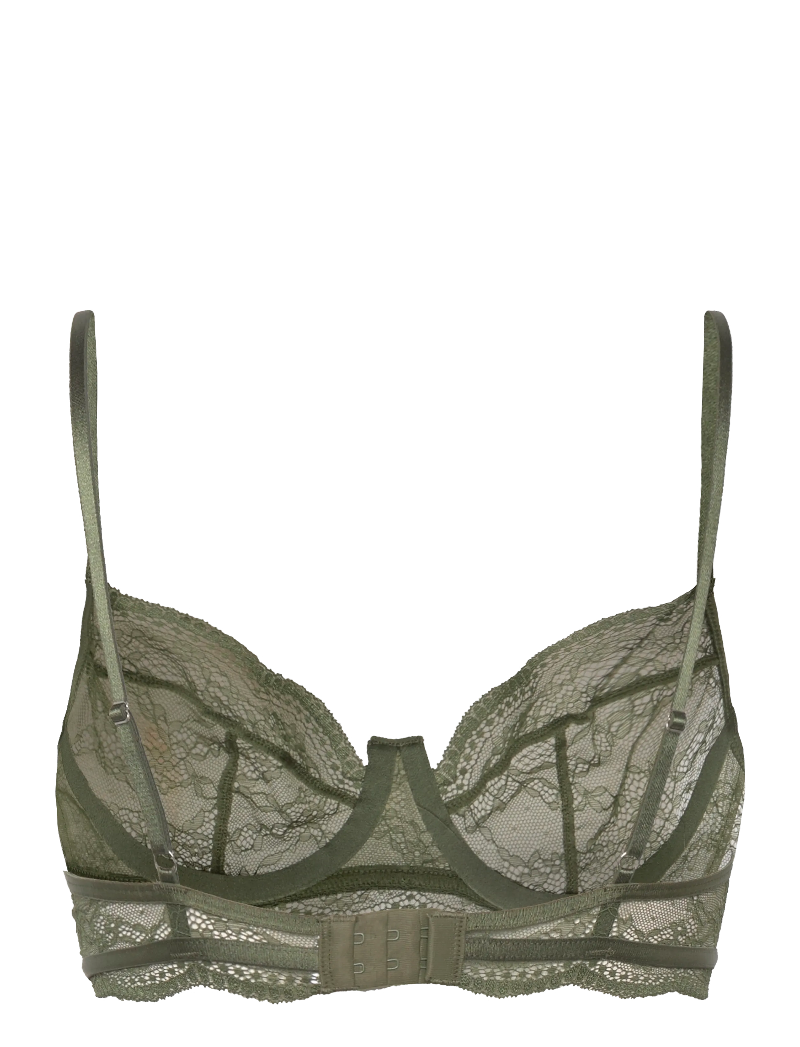 Hunkemöller - Isabelle Ud - brjóstahaldarar með vírum - olive drab - 1