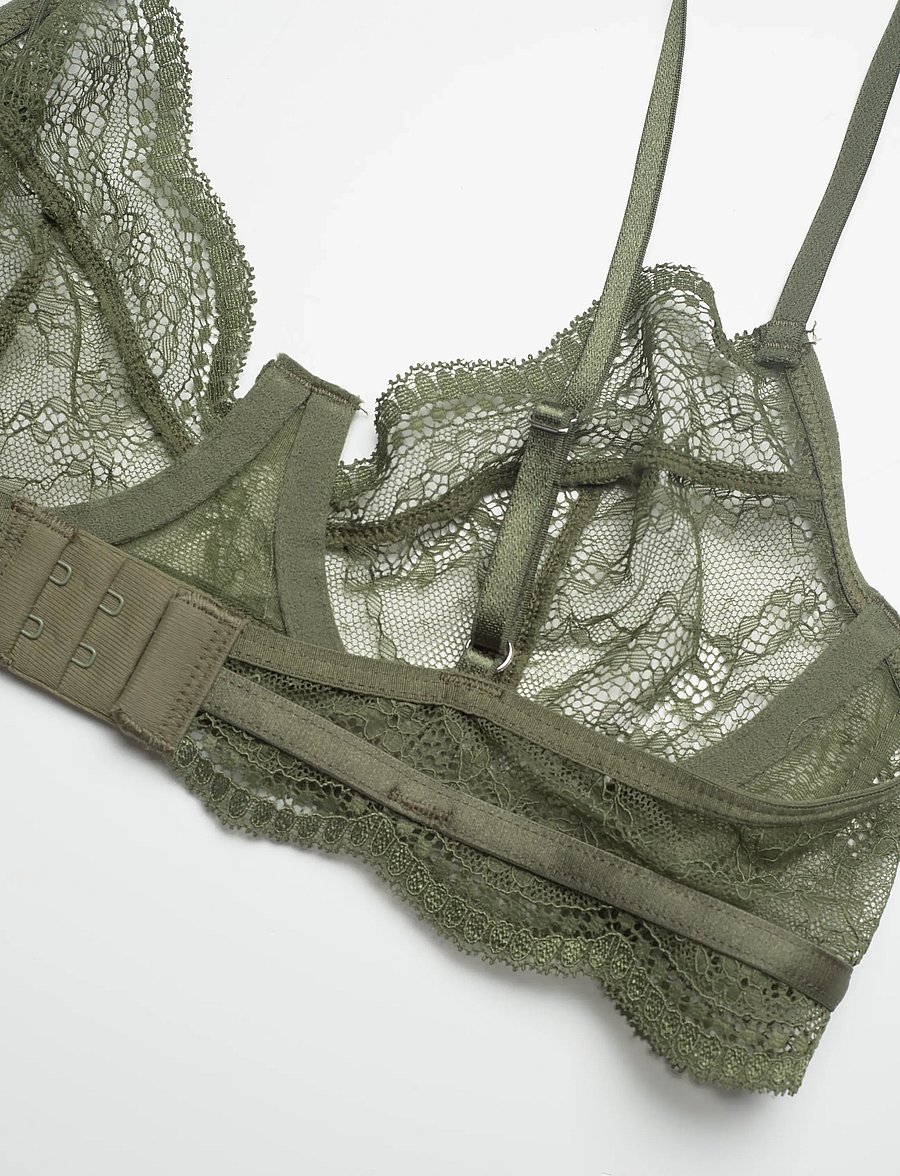 Hunkemöller - Isabelle Ud - spile-bh-er - olive drab - 3