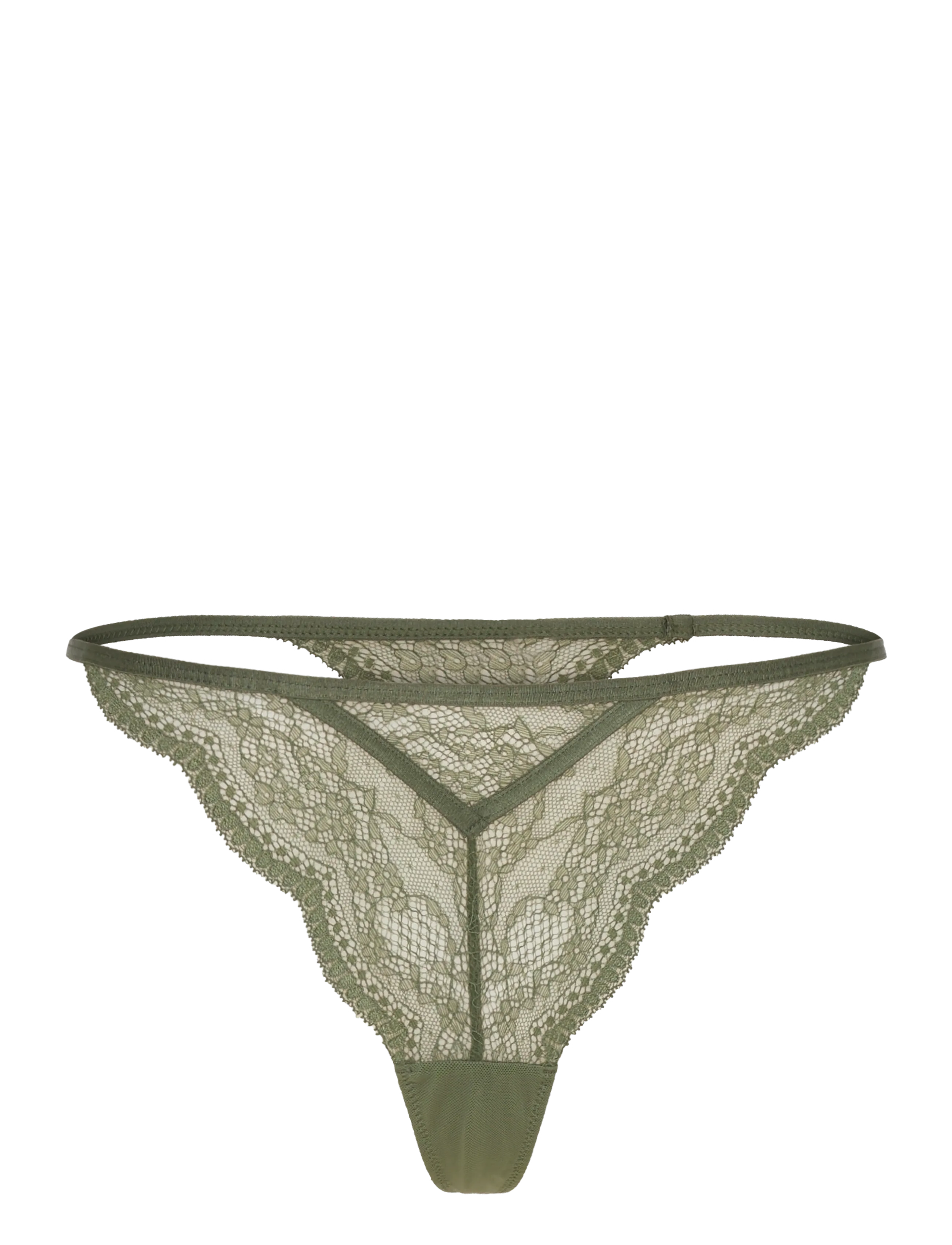 Hunkemöller Isabelle String Tr - Offres - OLIVE DRAB / khaki/green